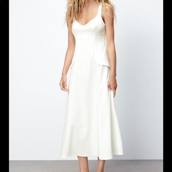 ZARA NEW TEXTURED DRESS - Picture 2 of 7